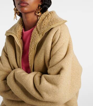 Logo fleece blouson | Miu Miu