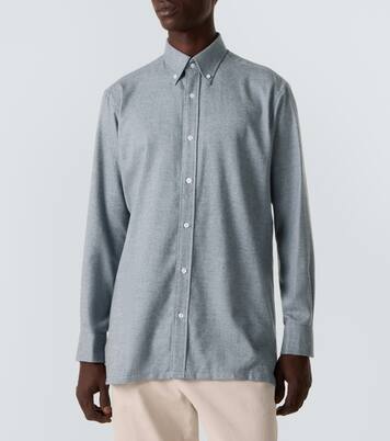 Hemd aus Baumwollflanell | Charvet