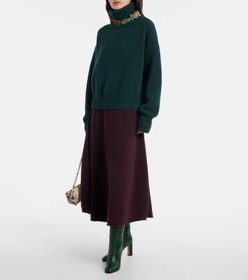 Rollkragenpullover Crop Xtra aus Kaschmir | Extreme Cashmere