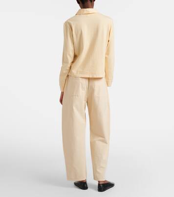 Chloe棉质桶形裤装 | Leset