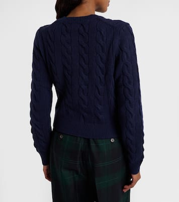 Cable-knit wool and cashmere cardigan  | Polo Ralph Lauren