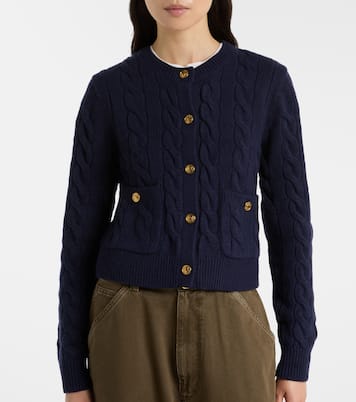 Cable-knit wool and cashmere cardigan  | Polo Ralph Lauren