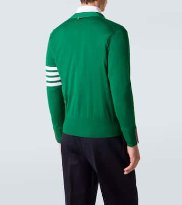 4-Bar virgin wool cardigan | Thom Browne