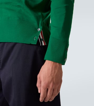 4-Bar virgin wool cardigan | Thom Browne