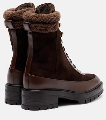 Very Cortina suede lace-up boots  | Aquazzura