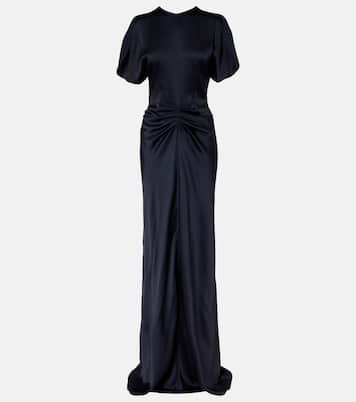 Gathered satin gown | Victoria Beckham