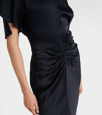 Gathered satin gown | Victoria Beckham