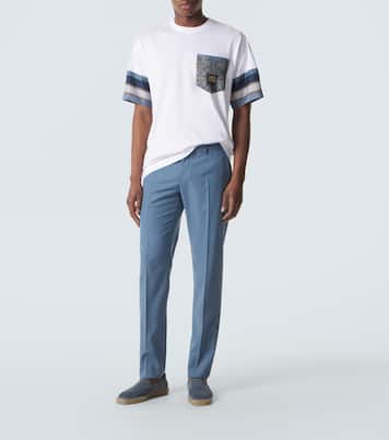 Printed cotton and silk T-shirt | Dolce&Gabbana