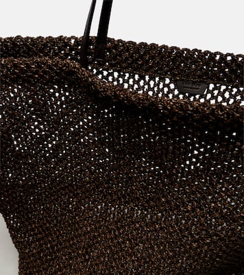Tote Bag Barn Medium aus Mesh und Leder | The Row