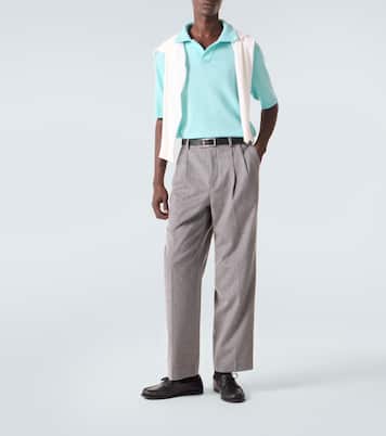 Wool and cashmere polo sweater | Allude