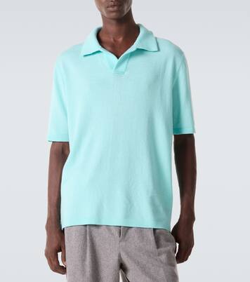 Wool and cashmere polo sweater | Allude