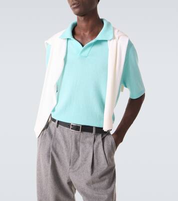 Wool and cashmere polo sweater | Allude