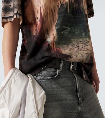 Embellished printed cotton jersey T-shirt | Acne Studios