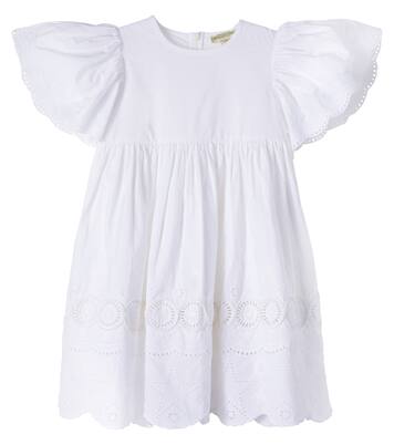 Embroidered ruffled cotton poplin dress | Stella McCartney Kids