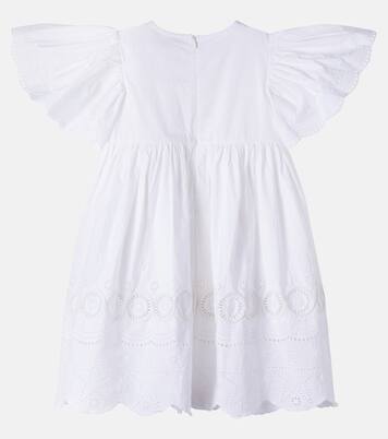 Embroidered ruffled cotton poplin dress | Stella McCartney Kids