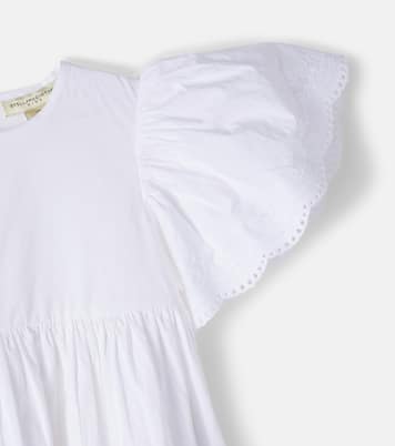 Embroidered ruffled cotton poplin dress | Stella McCartney Kids