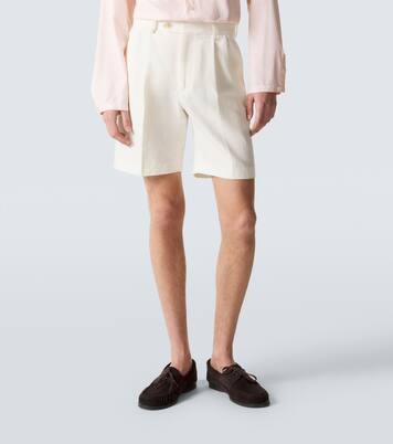 Short en laine, coton et lin | Auralee