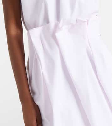 Pleated cotton pencil skirt | Simone Rocha