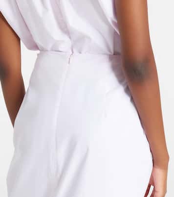 Pleated cotton pencil skirt | Simone Rocha