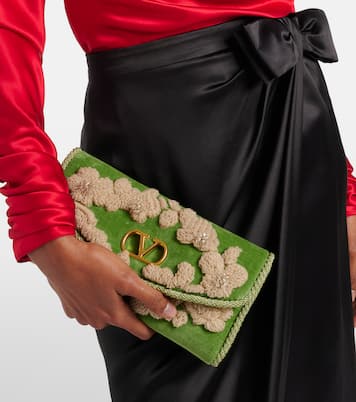 Borsa a spalla DeVain in velluto | Valentino Garavani