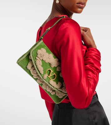 Borsa a spalla DeVain in velluto | Valentino Garavani