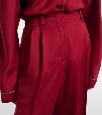 Silk satin wide-leg pants | Givenchy