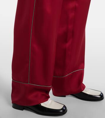Silk satin wide-leg pants | Givenchy