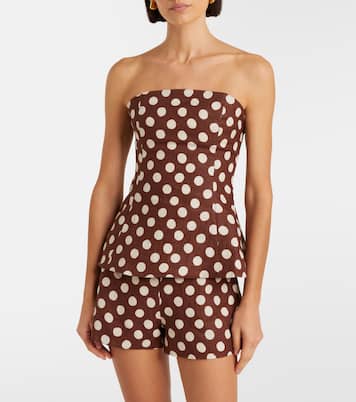 Top Petro in lino a pois | Faithfull