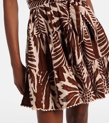 Bedrucktes Minikleid Christine aus Baumwolle | Poupette St Barth