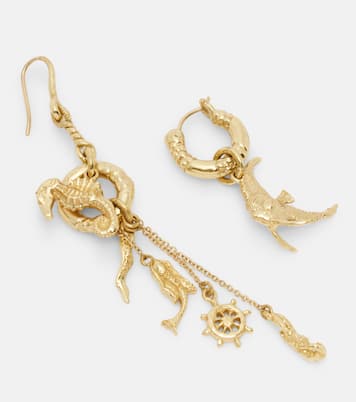 Mismatched Sea drop earrings | Alémais