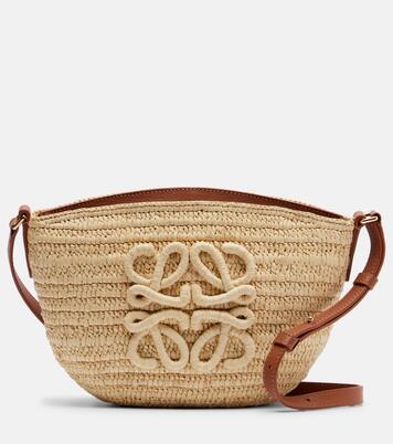 Paula's Ibiza – Borsa a tracolla Eclipse in rafia | Loewe