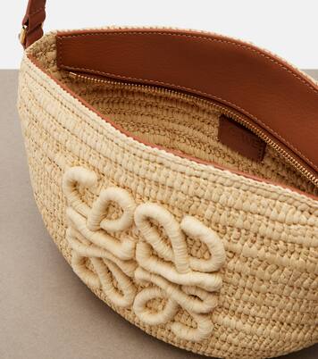 Paula's Ibiza – Borsa a tracolla Eclipse in rafia | Loewe