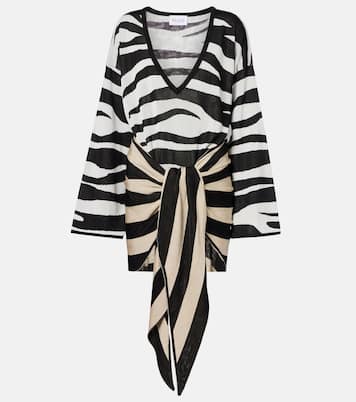 Knitted zebra-print minidress | The Attico