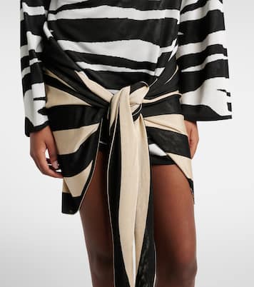 Knitted zebra-print minidress | The Attico