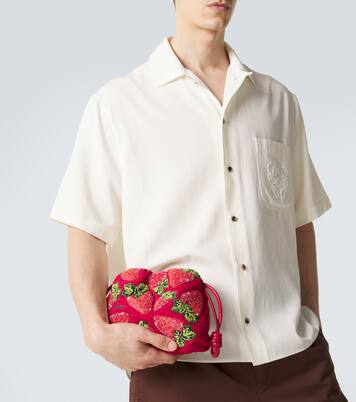 Paula's Ibiza Clutch Flamenco Strawberry Mini | Loewe