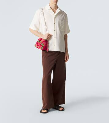 Paula's Ibiza Clutch Flamenco Strawberry Mini | Loewe