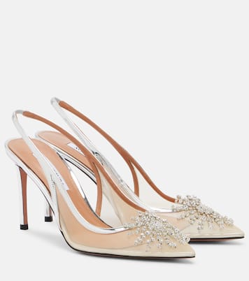 Crystal Firework slingback pumps | Aquazzura