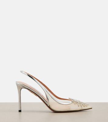 Crystal Firework slingback pumps | Aquazzura