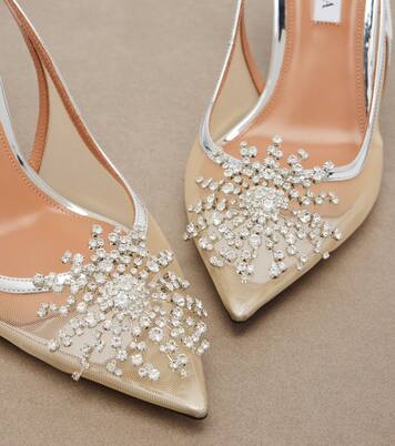 Crystal Firework slingback pumps | Aquazzura