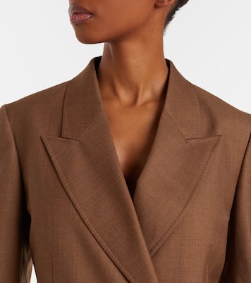 Blazer cruzado Angela en lana y seda | Gabriela Hearst