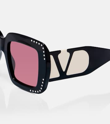 Gafas de sol cuadradas oversized Viva Superstar adornadas | Valentino
