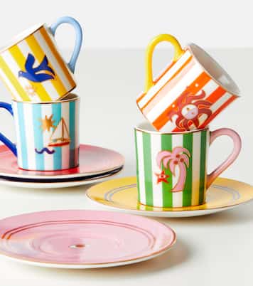 Playa set of 4 porcelain espresso cups | Jonathan Adler