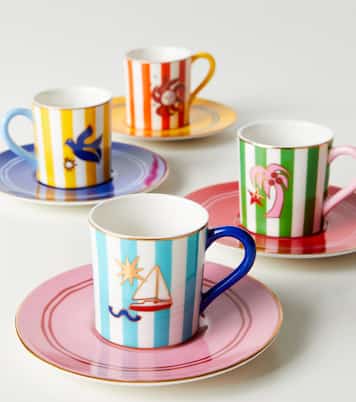 Playa set of 4 porcelain espresso cups | Jonathan Adler