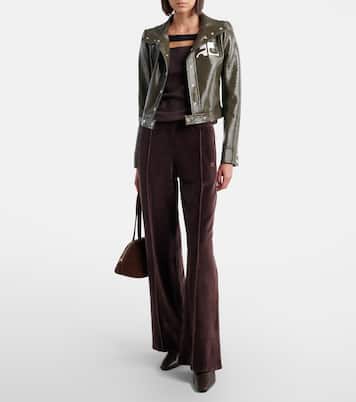 Cotton-blend velvet sweatpants | Courrèges