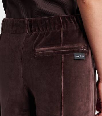 Cotton-blend velvet sweatpants | Courrèges