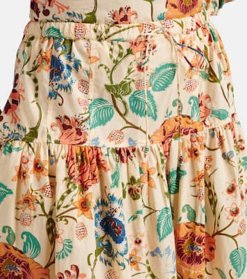 Theodora floral cotton midi skirt | Ulla Johnson