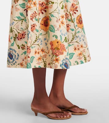 Theodora floral cotton midi skirt | Ulla Johnson