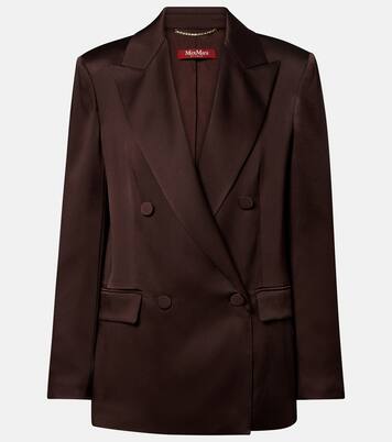 Arca double-breasted satin blazer | Max Mara