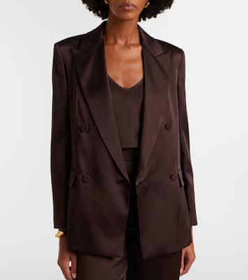 Arca double-breasted satin blazer | Max Mara