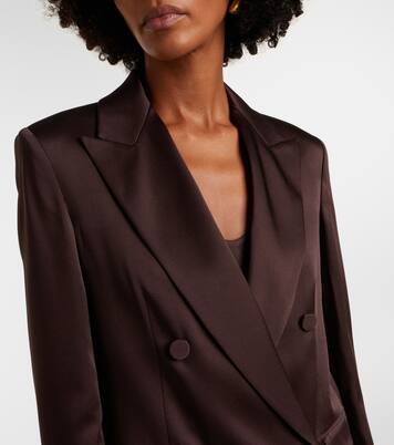 Arca double-breasted satin blazer | Max Mara